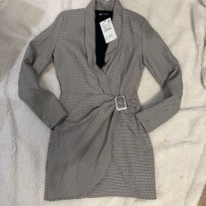 HOUNDSTOOTH BLAZER DRESS